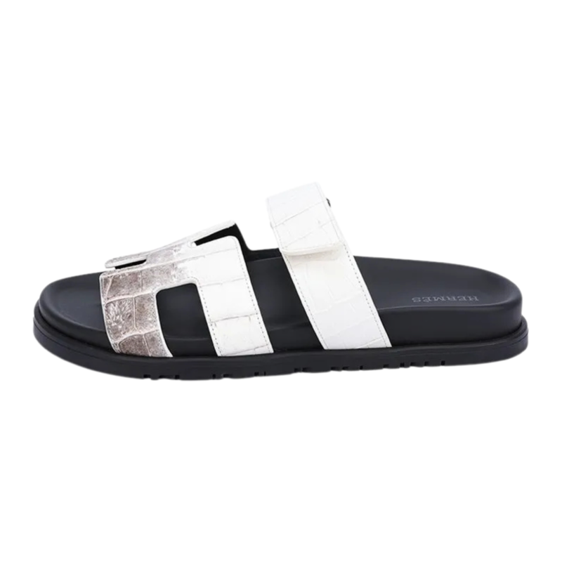 Hermes Chypre sandal Himalaya Crocodile Limited