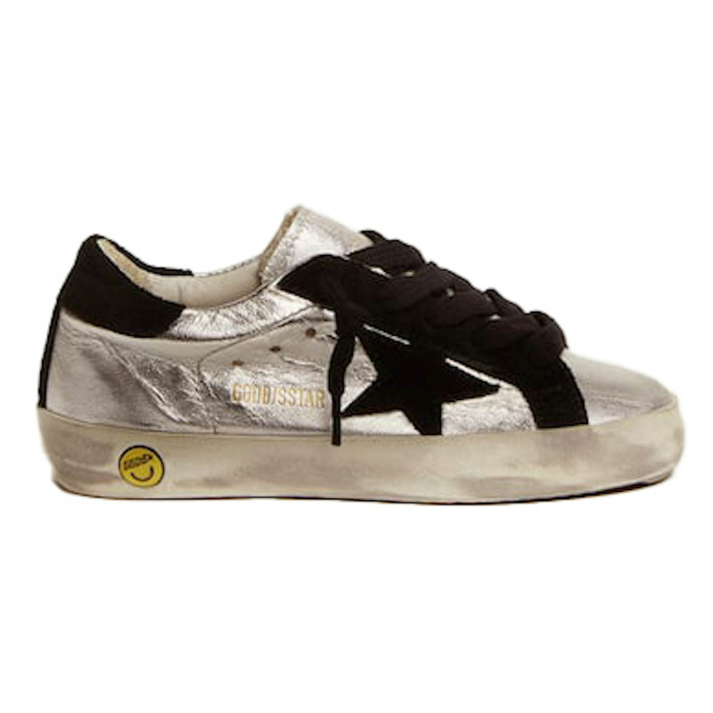 Golden Goose Super-Star – Silver Black